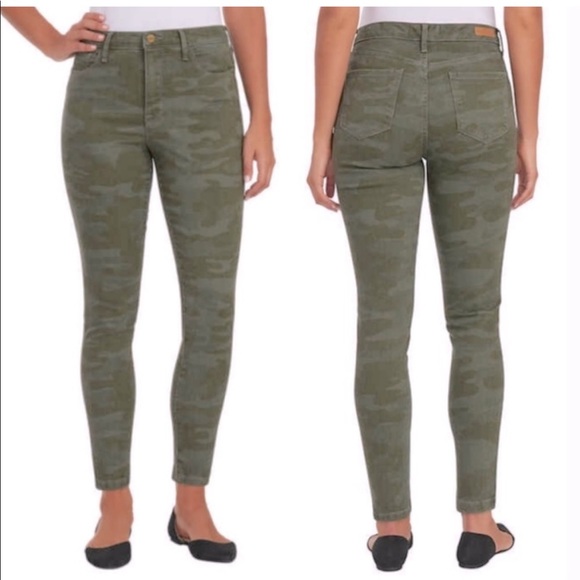 Sanctuary Denim - Social Standard by Sanctuary Green Camo High Rise Skinny Jeans Size 8/29